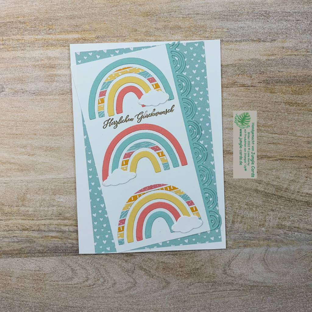 Minikatalog, Glückwunschkarte, Regenbogen, Designpapier Sonnenschein und Regenbogen