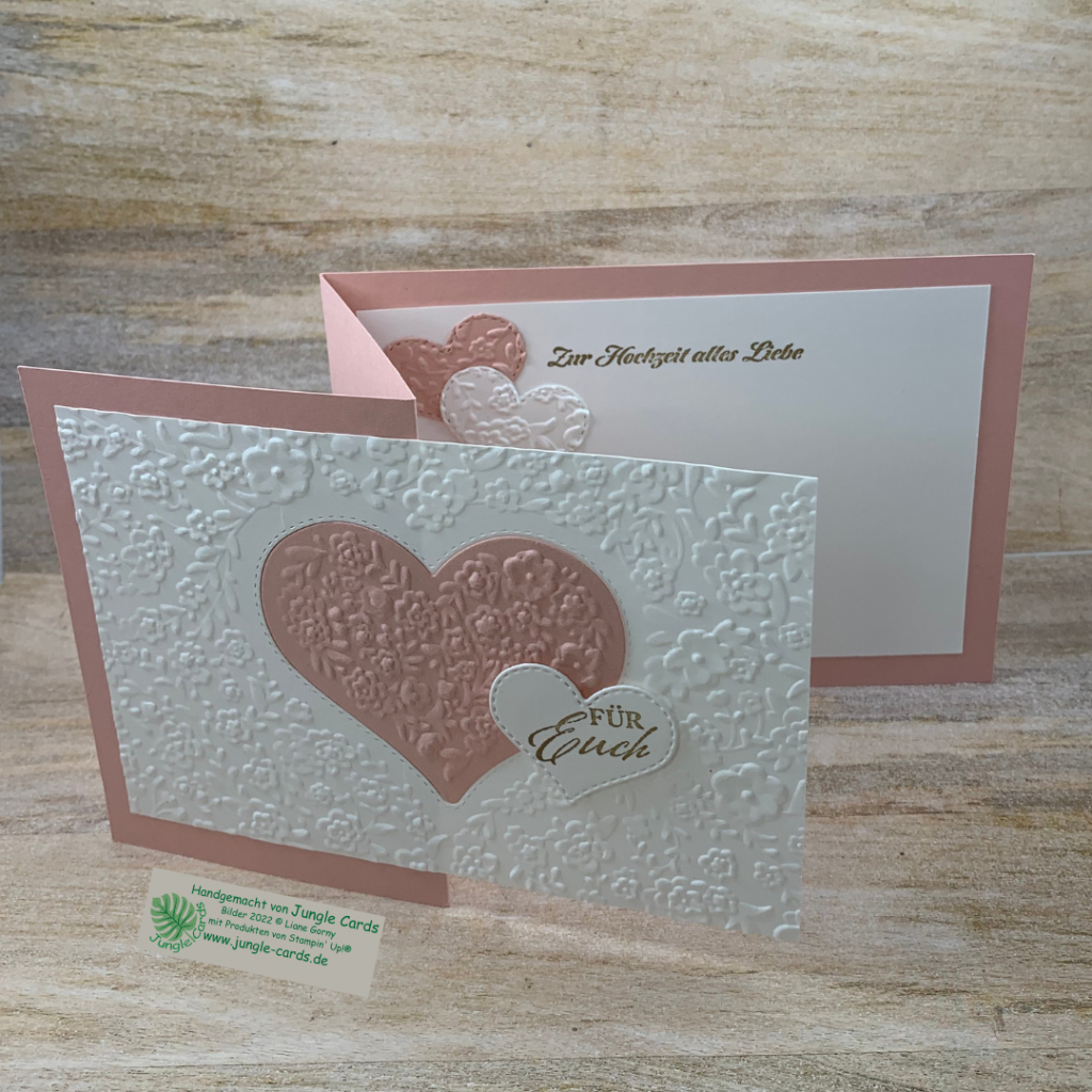 besonderes Kartenformat, Hochzeitskarte, Z-Fold-Card