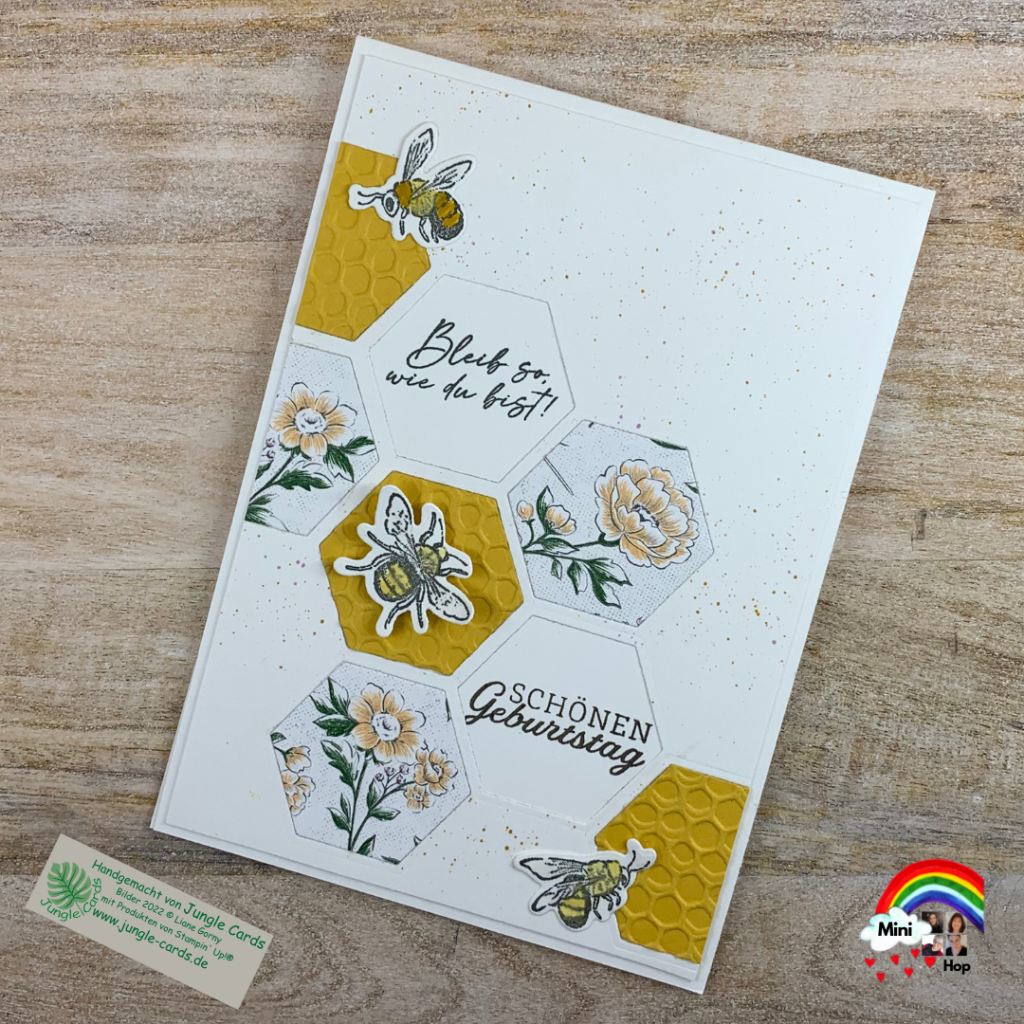 Geburstagskarte, Bienenliebe,
Land und Liebe