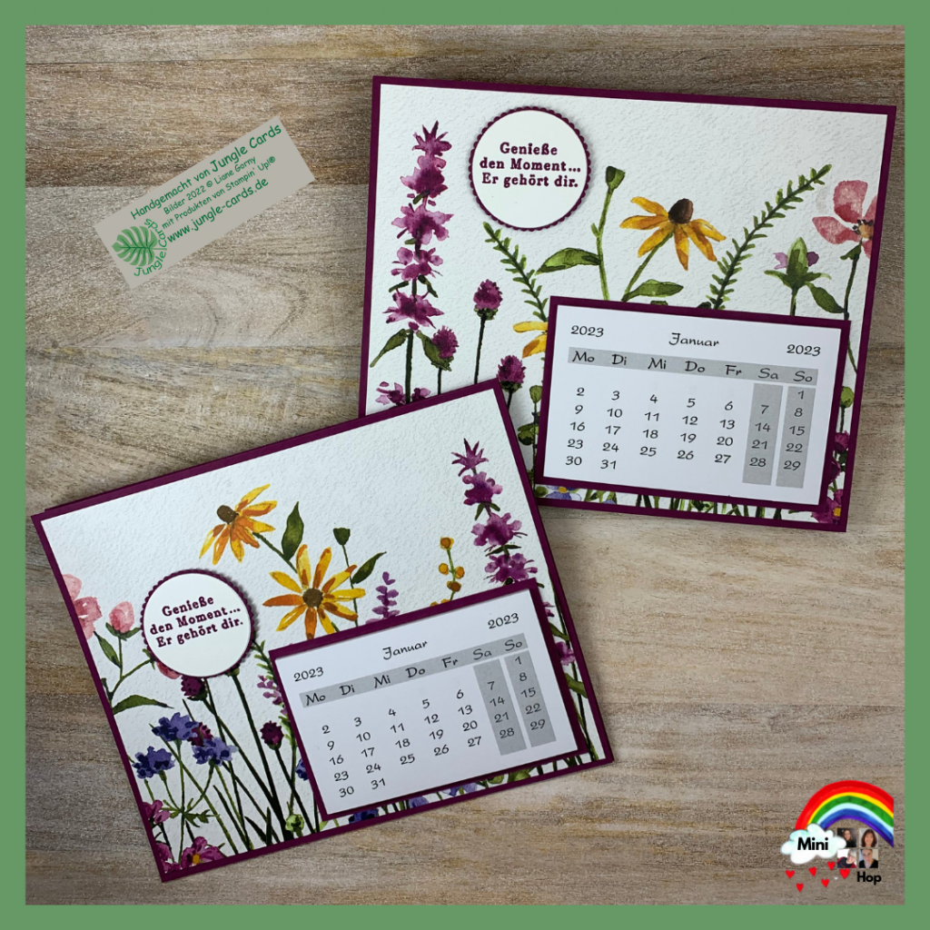 Kalender, Filigrane Blumen