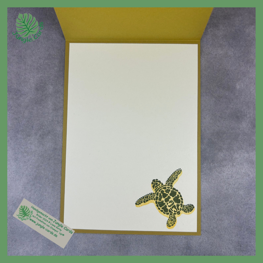 Sketchvorlage, Sea Turtle, Innenseite